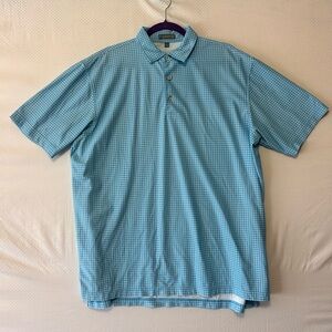 Men's Peter Millar Checkered Polo